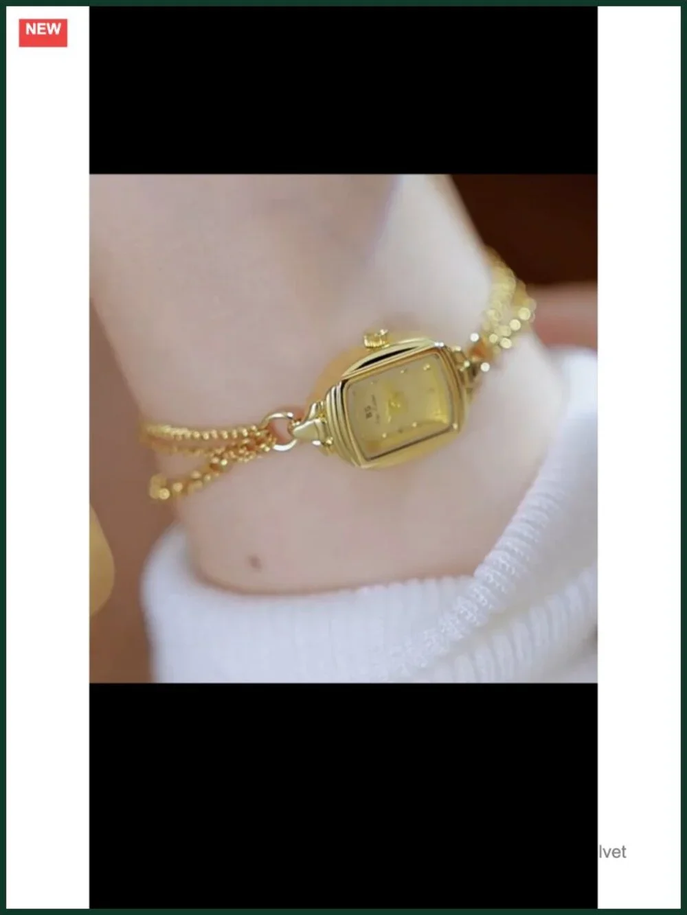Women's Ultra Thin 7mm Dainty Rectangle Analog Quartz Watch